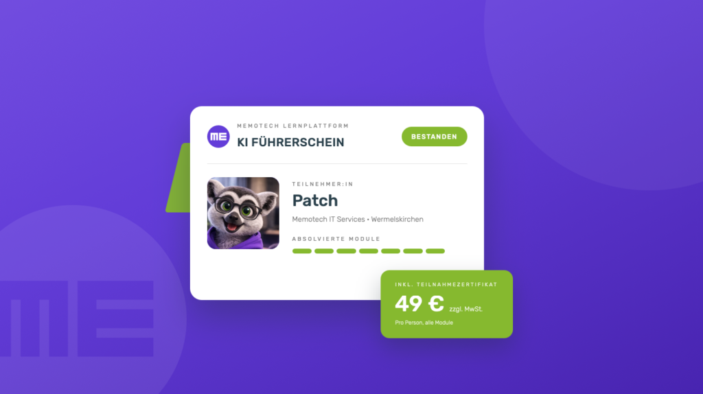 Ki-Kompetenznachweis-Memotech-Patch-Fuehrerschein
